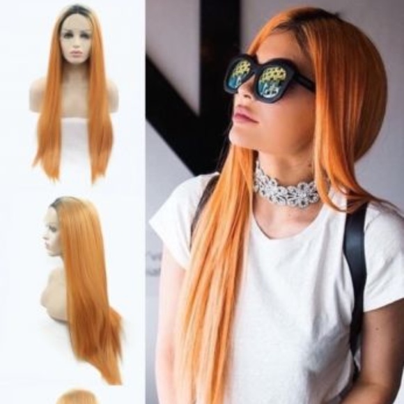 Ombre Orange Lace Front Wig 22-26 inches!